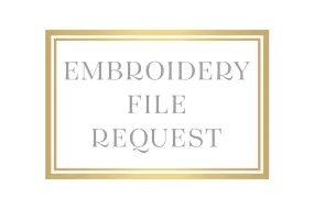 1-Letter Embroidery File Request