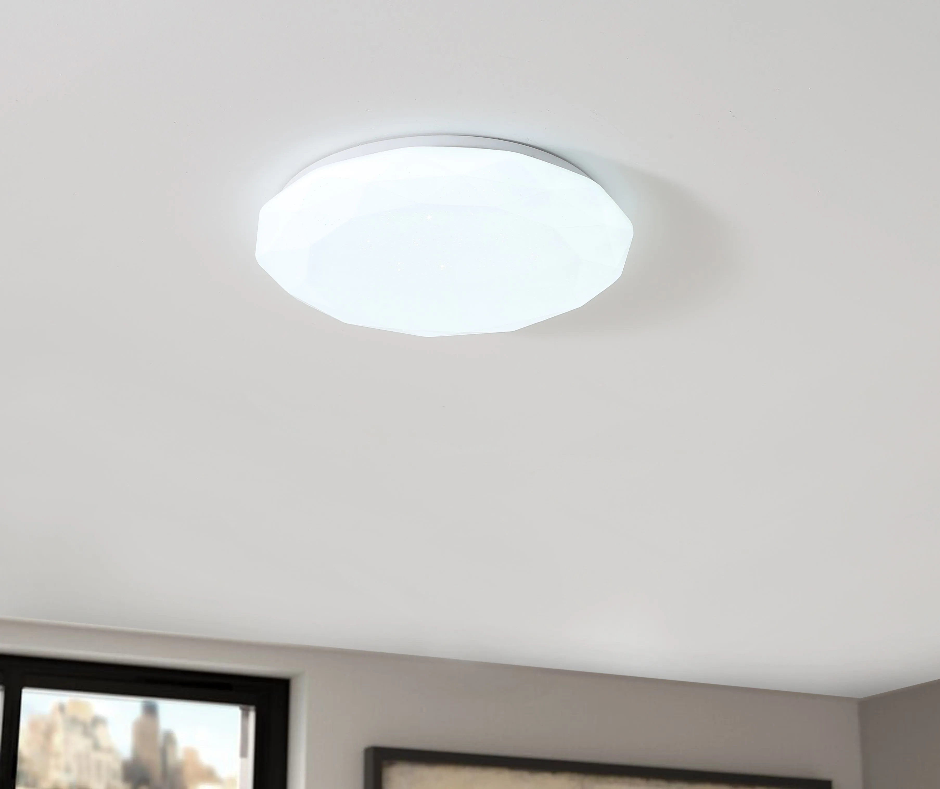 1-Light Acrylic Minimalist LED Flush Mount Lighting