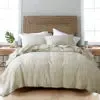 100% French Flax Linen Bedding Oeko-tex Nature 3 pcs set French Linen Duvet Cover Set Stone Washed Bedding Set Flax Bedsheet