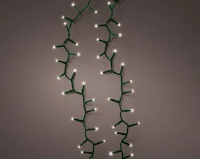 1000 LED Compact Tree Lights Warm white green wire