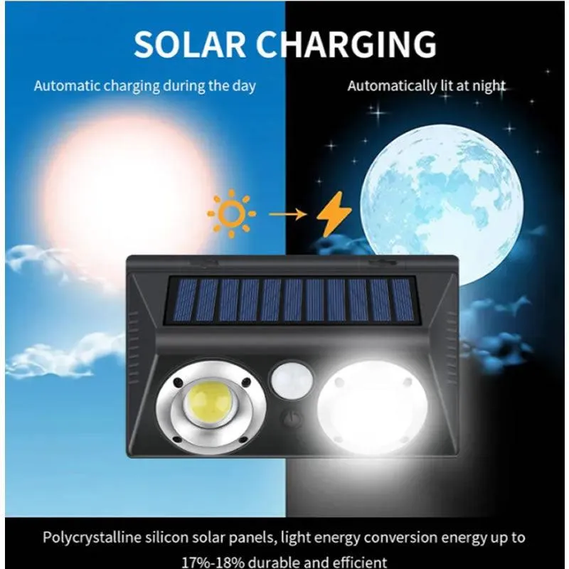 2 Set Of Solar Powered LED Wall Light Q-TY022