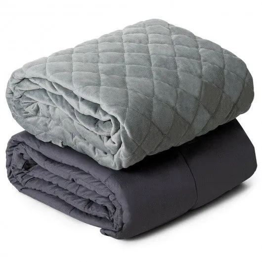 20 lbs 100% Cotton Weighted Blanket with Crystal Cover