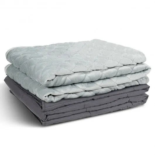 20 lbs 100% Cotton Weighted Blanket with Crystal Cover