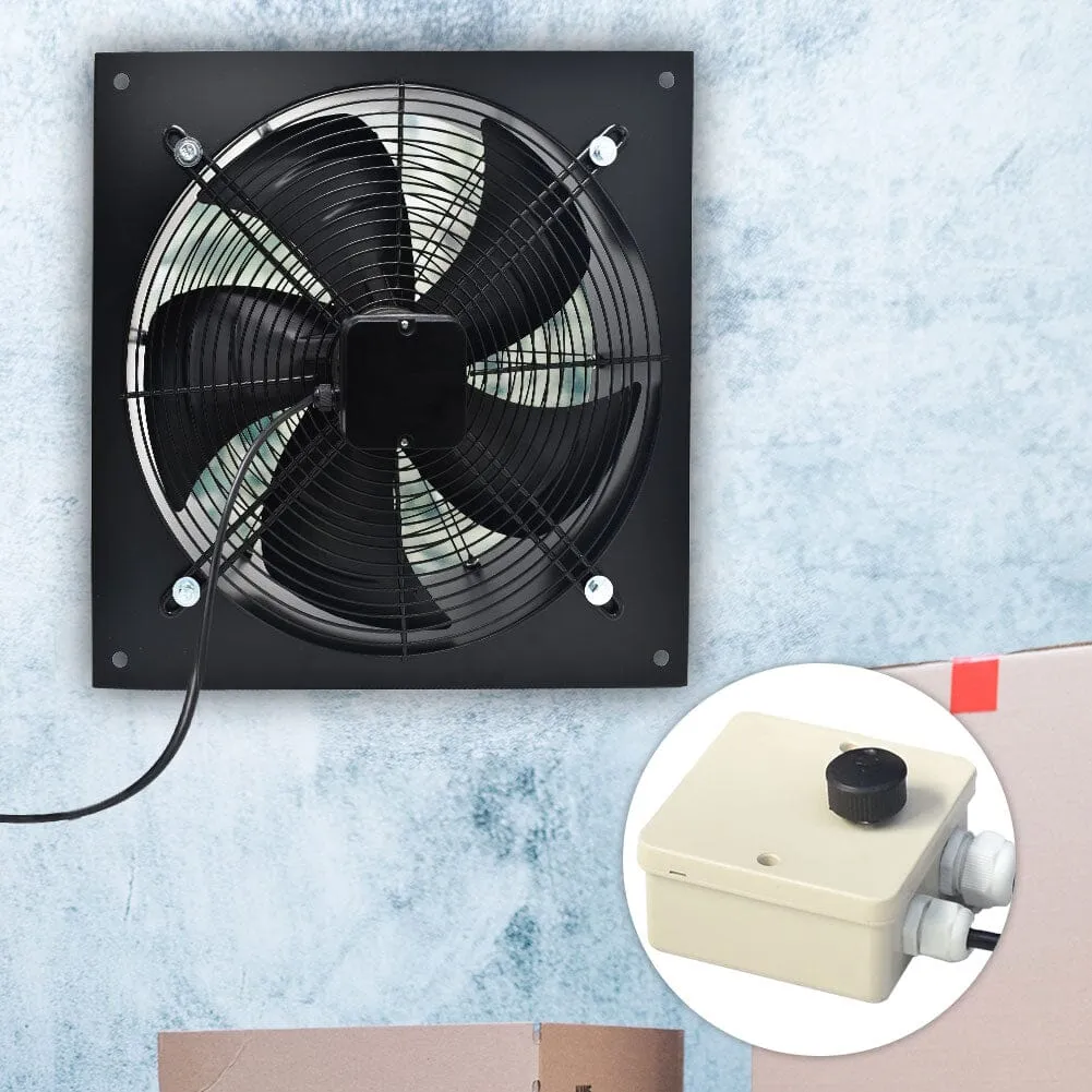 27cm H Ventilation Fan Wall-Mounted Copper Motor Exhaust Axial Fan