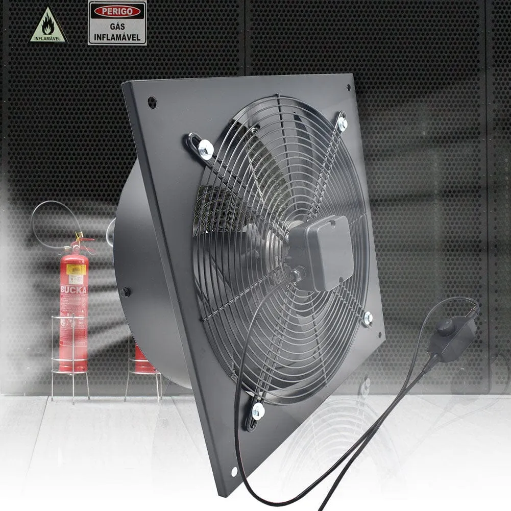 27cm H Ventilation Fan Wall-Mounted Copper Motor Exhaust Axial Fan