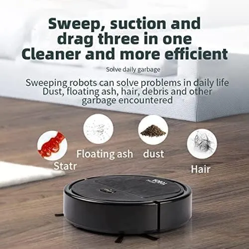 3 In 1 Smart Sweeping Robot | Wireless Vacuum Cleaner & Mop for Home Use