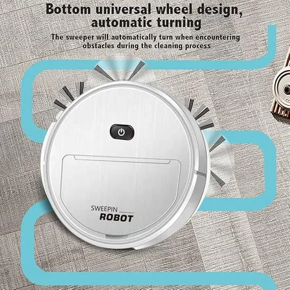 3 In 1 Smart Sweeping Robot | Wireless Vacuum Cleaner & Mop for Home Use