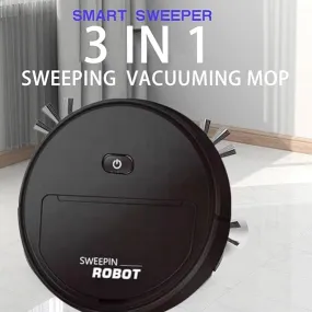 3 In 1 Smart Sweeping Robot | Wireless Vacuum Cleaner & Mop for Home Use