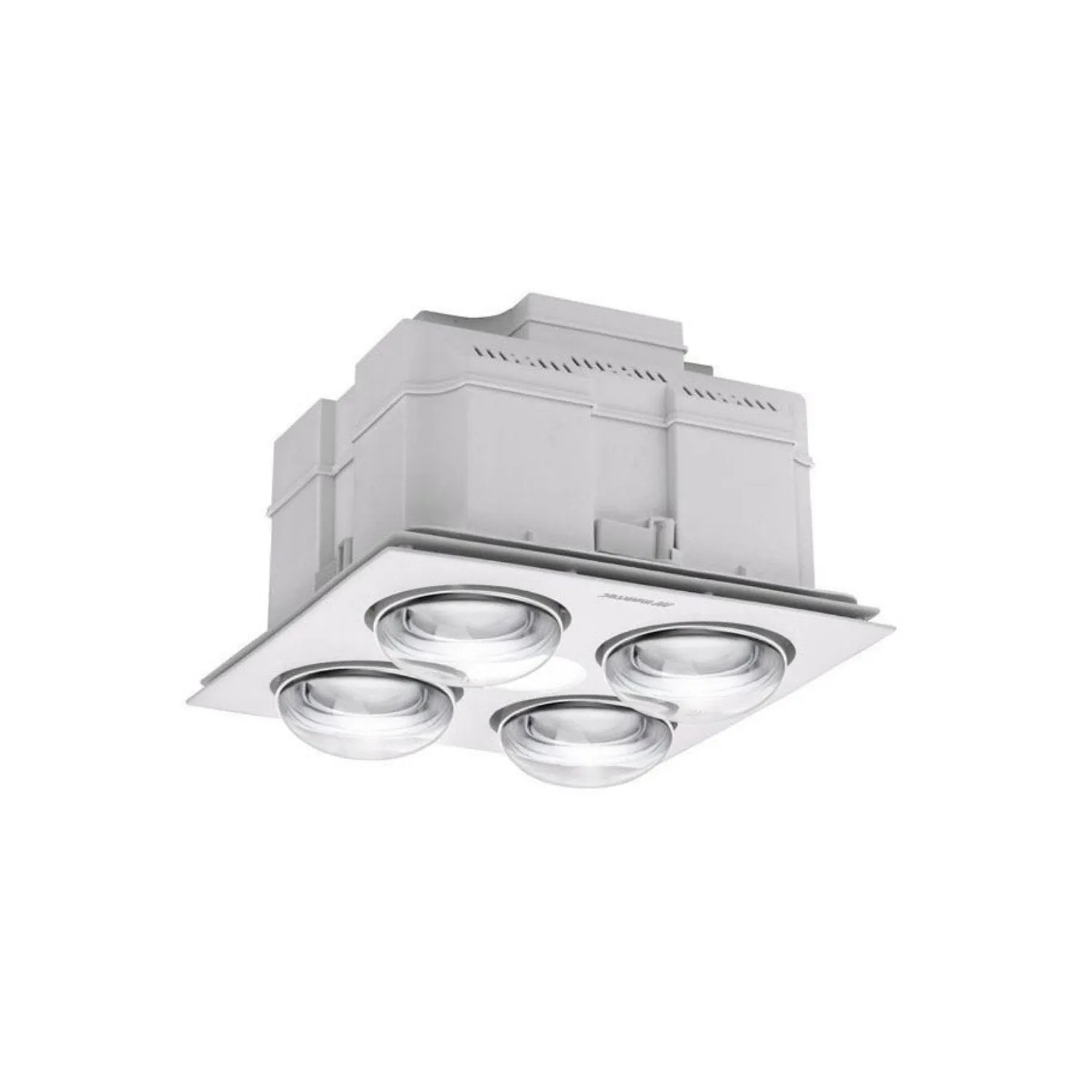 300m³/h Forme 4 LED 3 in1 Tricolour Bathroom Heater and Exhaust Fan