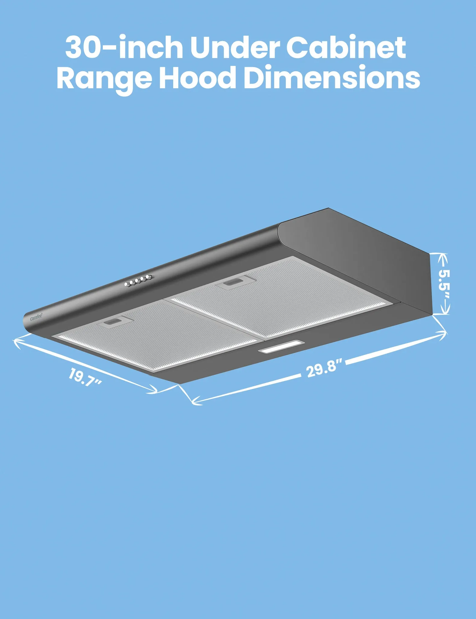 30" Dual Under Cabinet Range Hood