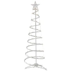 4' Light Up Spiral Tree, Warm White LED Lights