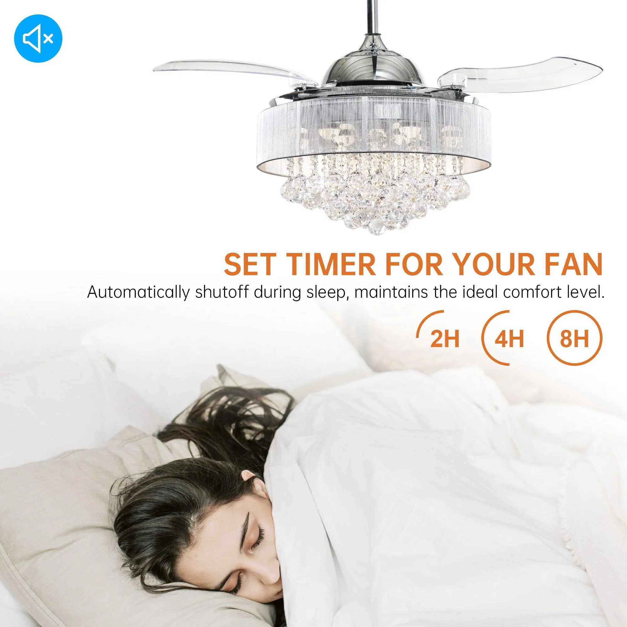 42" Broxburne Smart Fan with LED Light