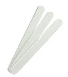 5 Star Nail Files MINI Disposable MANICURE, WOOD Center, WHITE, Grit 180/180 (Packing: 50 pcs/pack - 100 packs/case)