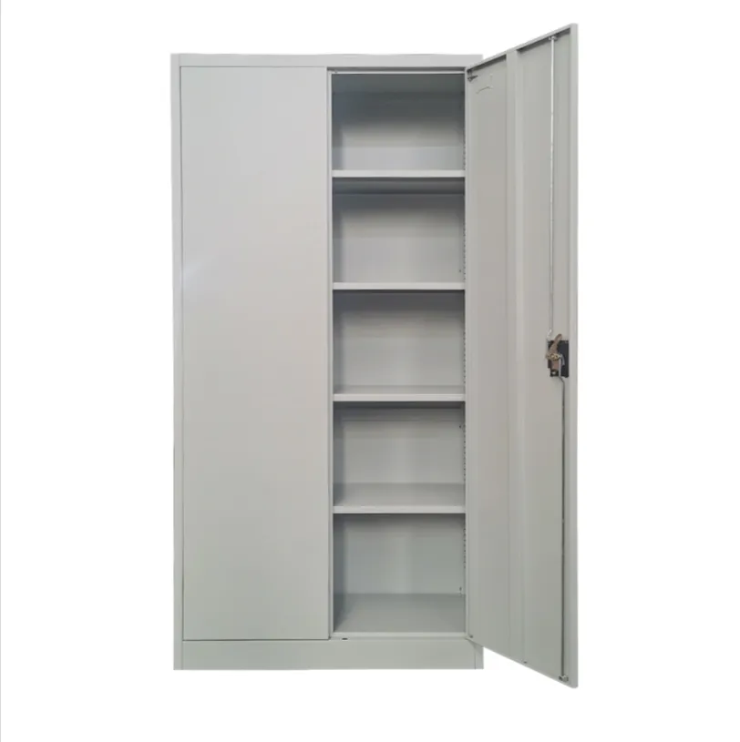 90 X 40 X 183 Cm 2-Door 5 Shelves Steel Office File Cabinet Tgd-1