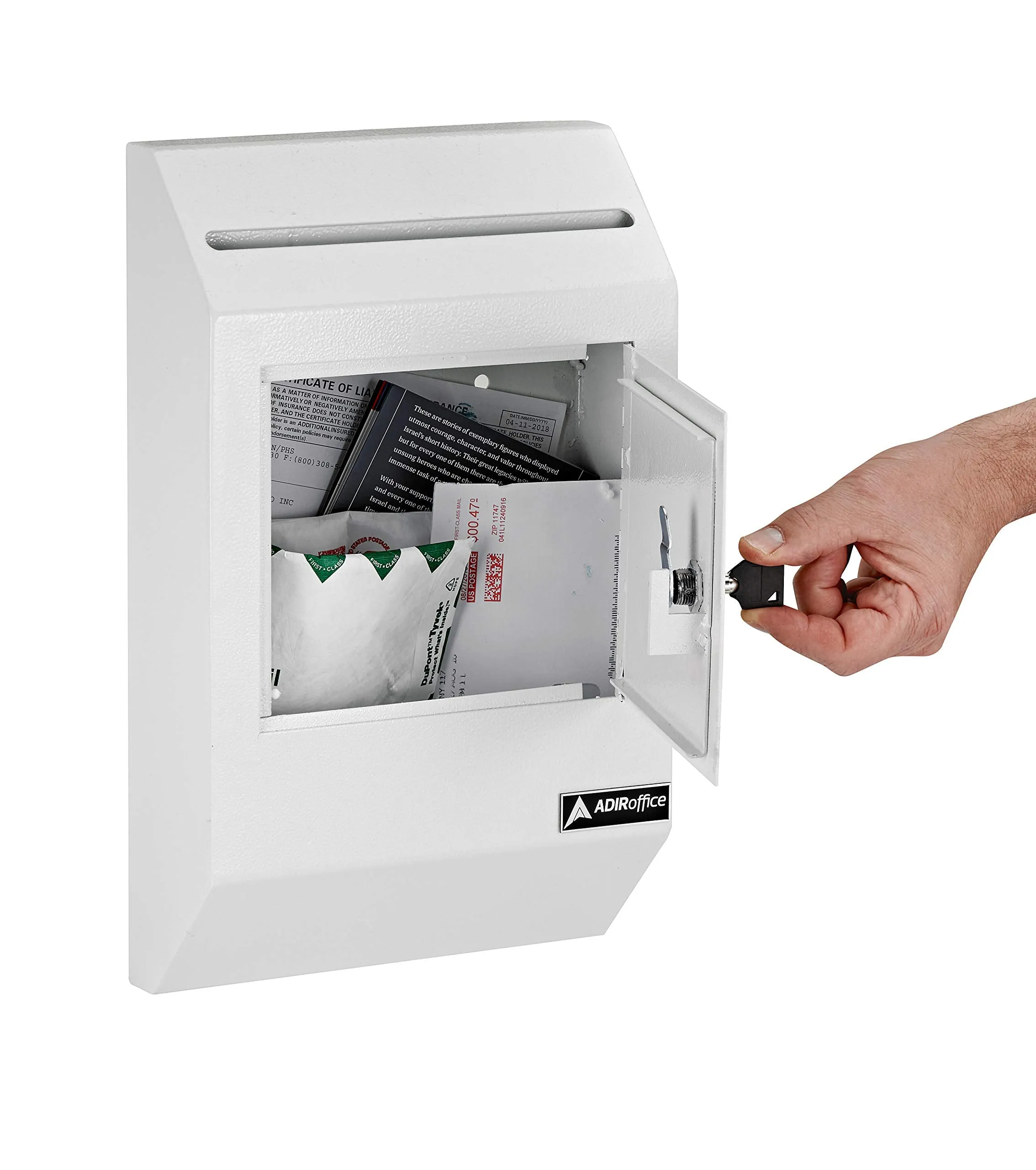 AdirOffice Drop Box Heavy Duty Secured Storage with Lock for Commercial Home