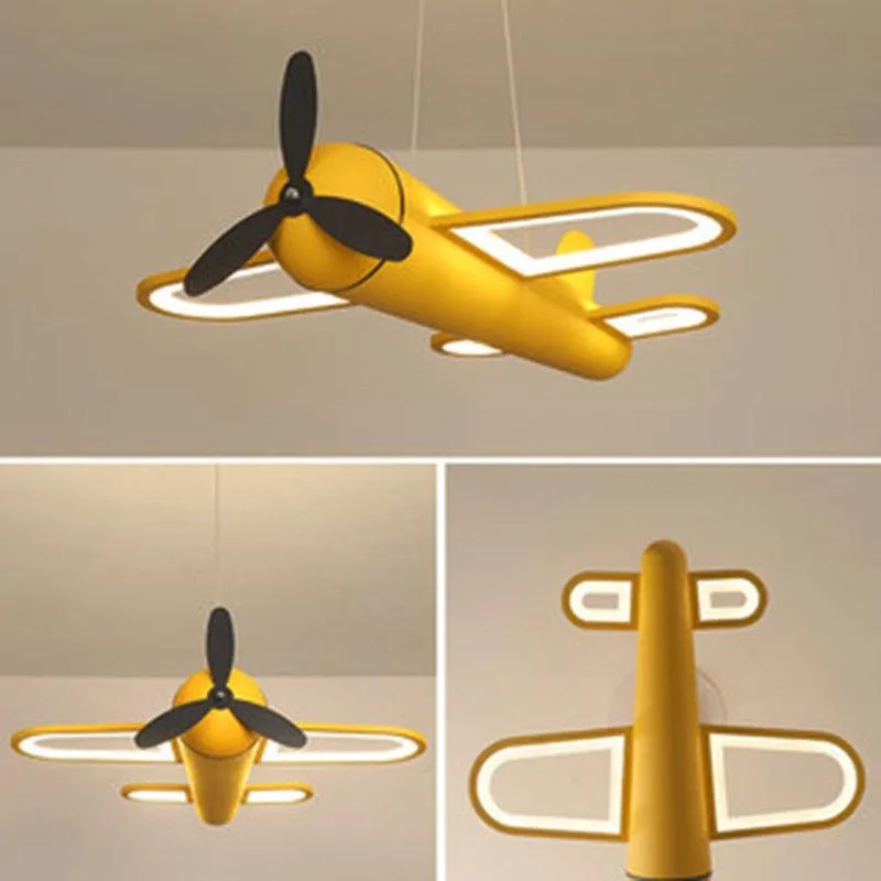 Airplane LED Hanging Light Fixture Childrens Room/LED Hanging Lighting