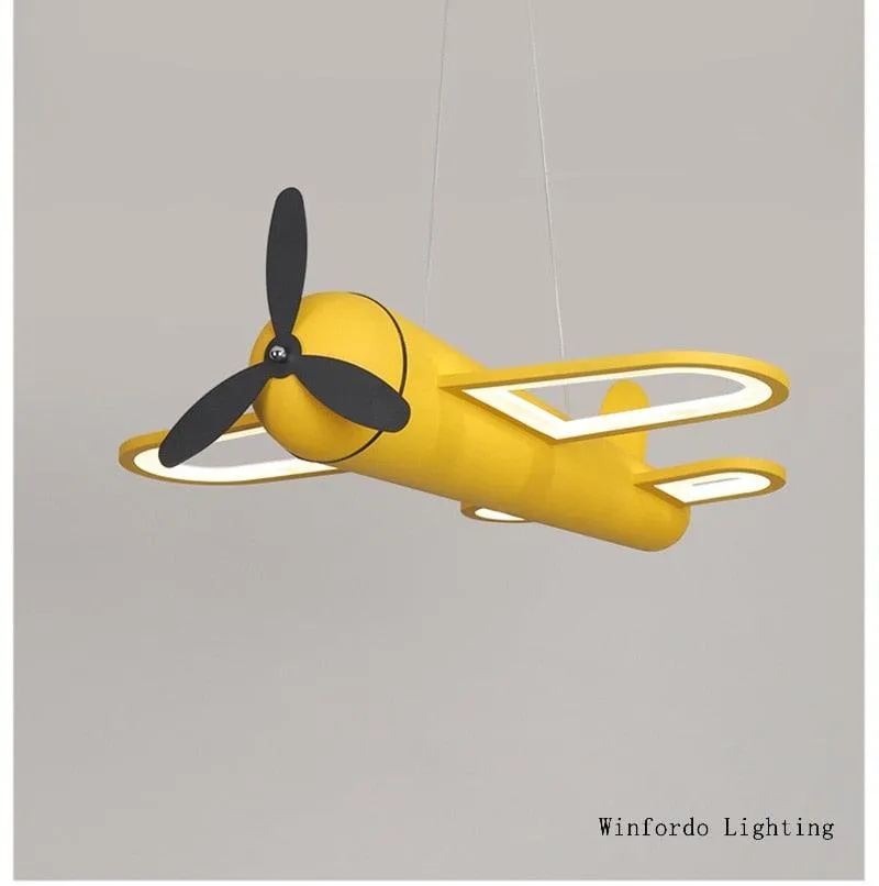 Airplane LED Hanging Light Fixture Childrens Room/LED Hanging Lighting