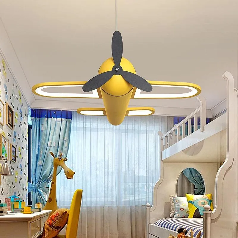 Airplane LED Hanging Light Fixture Childrens Room/LED Hanging Lighting