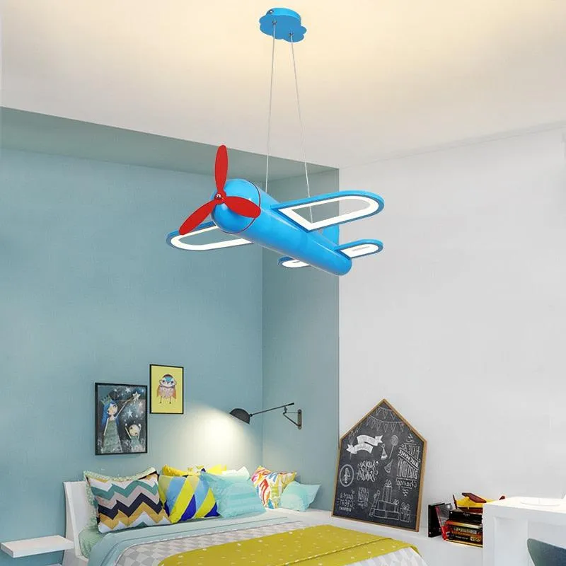 Airplane LED Hanging Light Fixture Childrens Room/LED Hanging Lighting