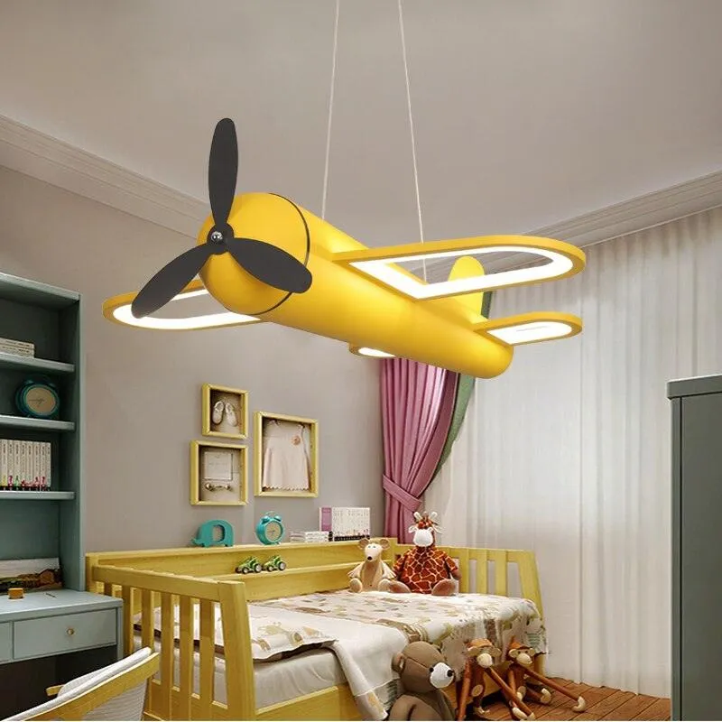 Airplane LED Hanging Light Fixture Childrens Room/LED Hanging Lighting