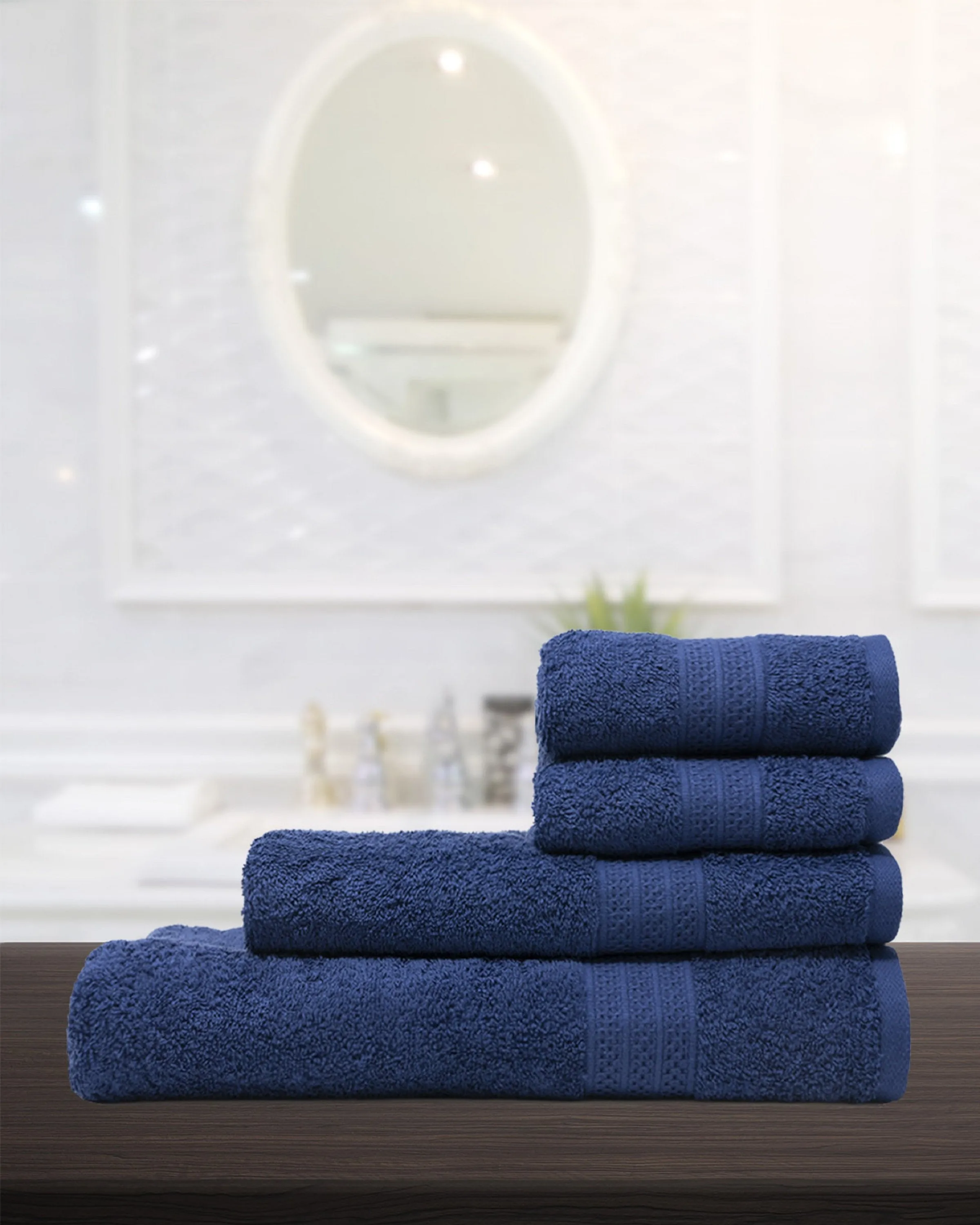 ALASKA BATH TOWELS- 4 PCS- ANGIE'S INDIA