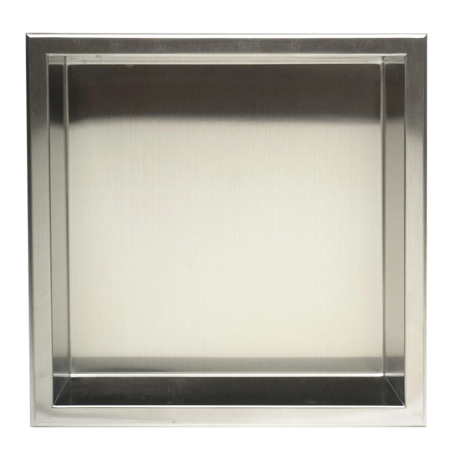 ALFI ABN1212-BSS Brand 12 x 12 Brushed Stainless Steel Square Single Shelf Bath Shower Niche