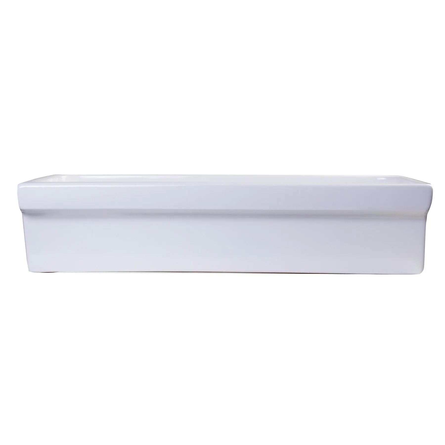 ALFI Brand AB36TR 36" White Above Mount Porcelain Bath Trough Sink