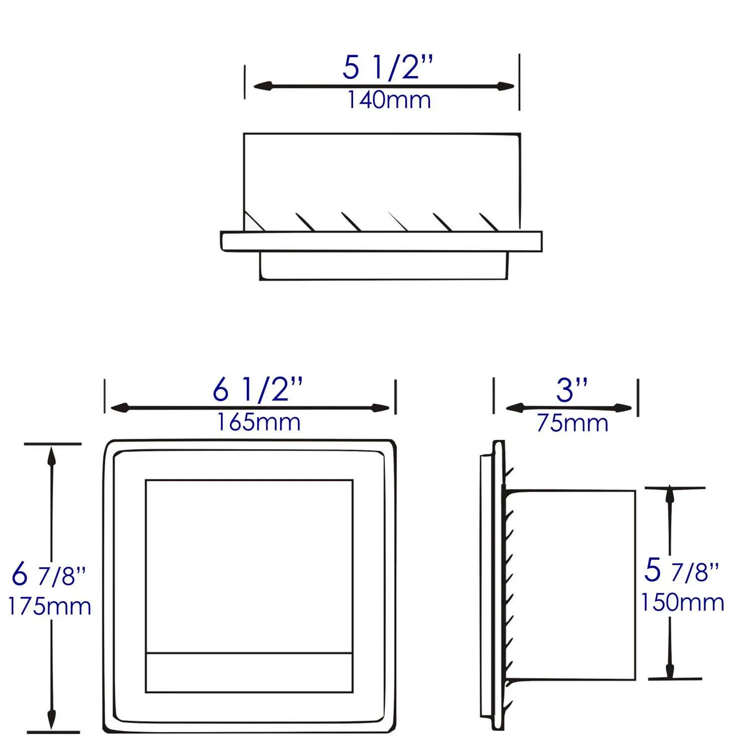 ALFI Brand ABTP77-BSS Brushed Stainless Steel Modern Recessed Toilet Paper Holder with Cover