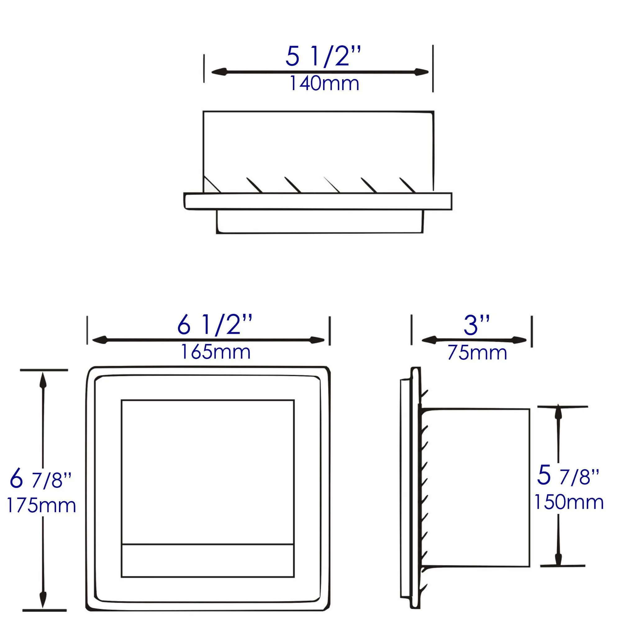 ALFI Brand ABTP77-PSS Polished Stainless Steel Recessed Modern Toilet Paper Holder with Cover