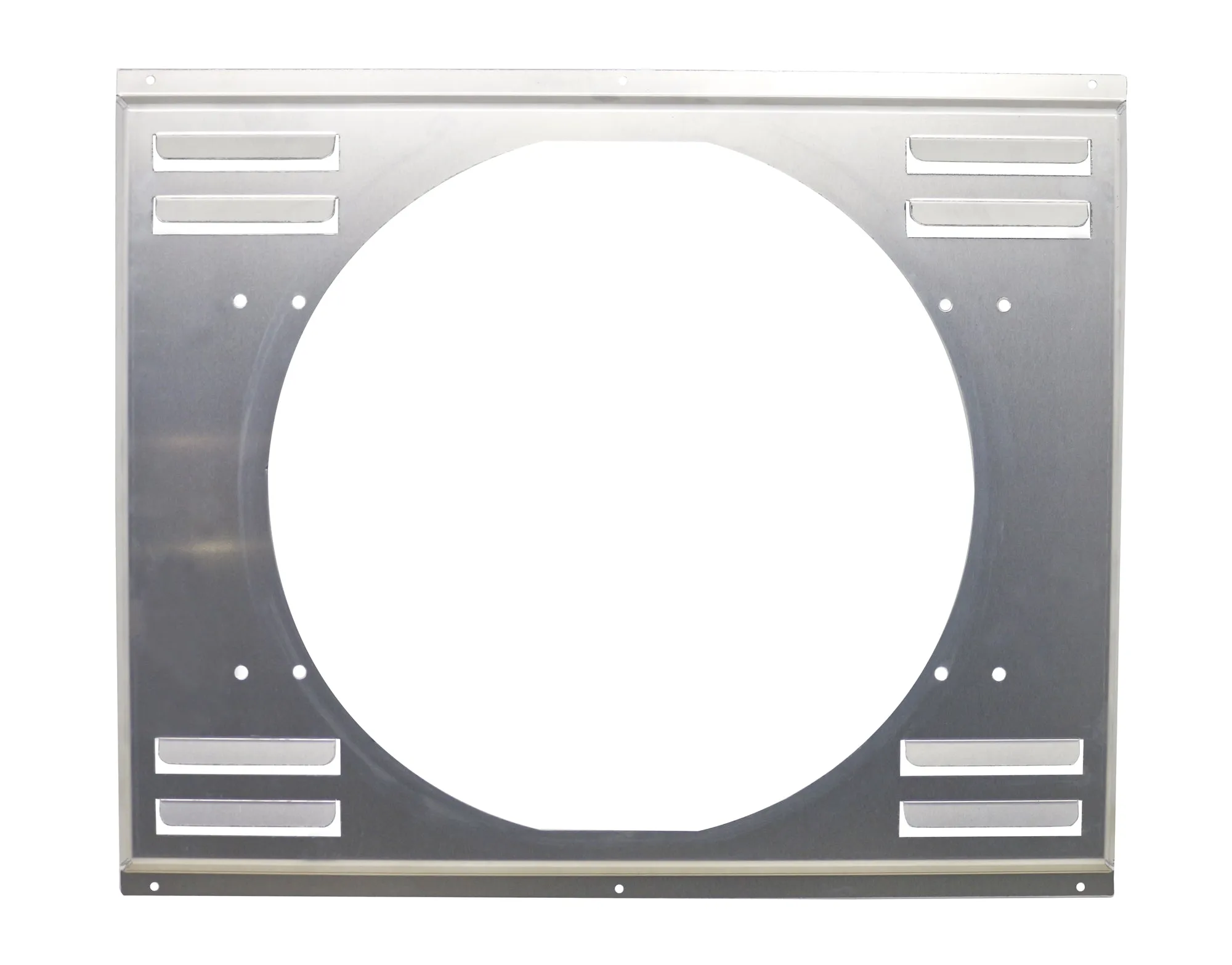 ALUMINUM EMC LOUVERED FAN SHROUD 22-9-16"X18-5-8" FITS 28"X19" RADIATORS - NATURAL