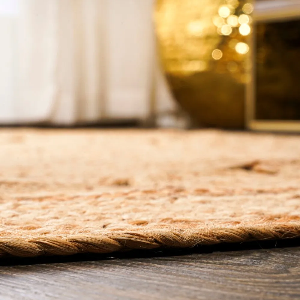 Arka Cassia Natural Jute Boho Area Rug