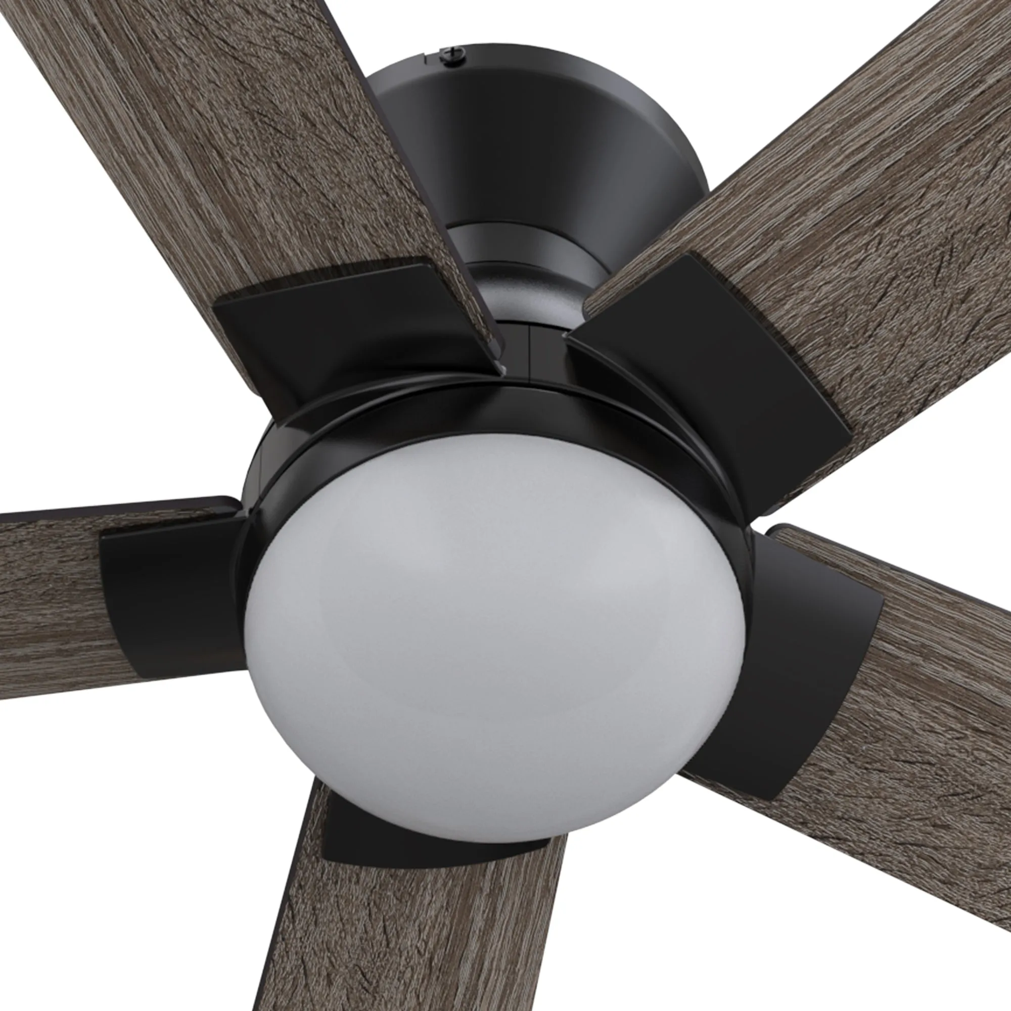 Aspen Low Profile Outdoor/Indoor Smart Ceiling Fan with LED Light 52”