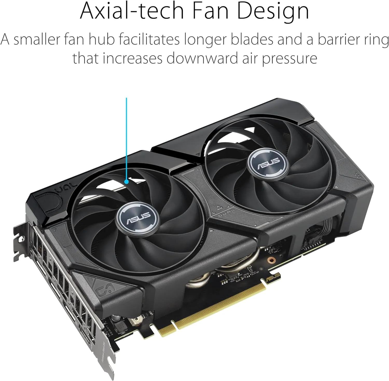 ASUS Dual GeForce RTX 4070 SUPER EVO OC Edition 12GB GDDR6X Graphics Card (GPU) | DUAL-RTX4070S-O12G-EVO