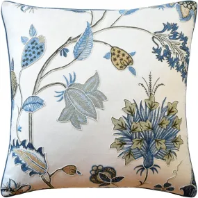 Bakers Idienne Soft Blue Pillow by Ryan Studio