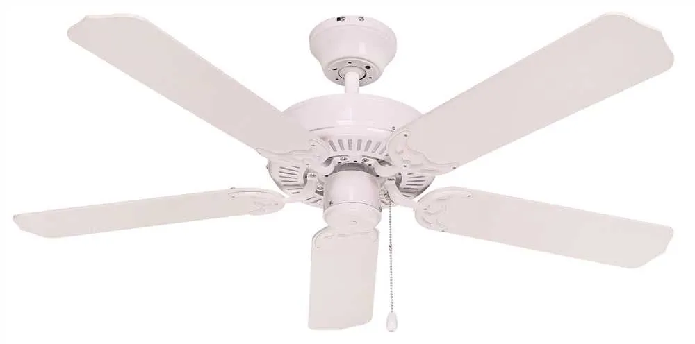 Bala&reg; Light Kit Adaptable Four Blade Ceiling Fan, 42 In., With Reversible White And White Wash Blades, White