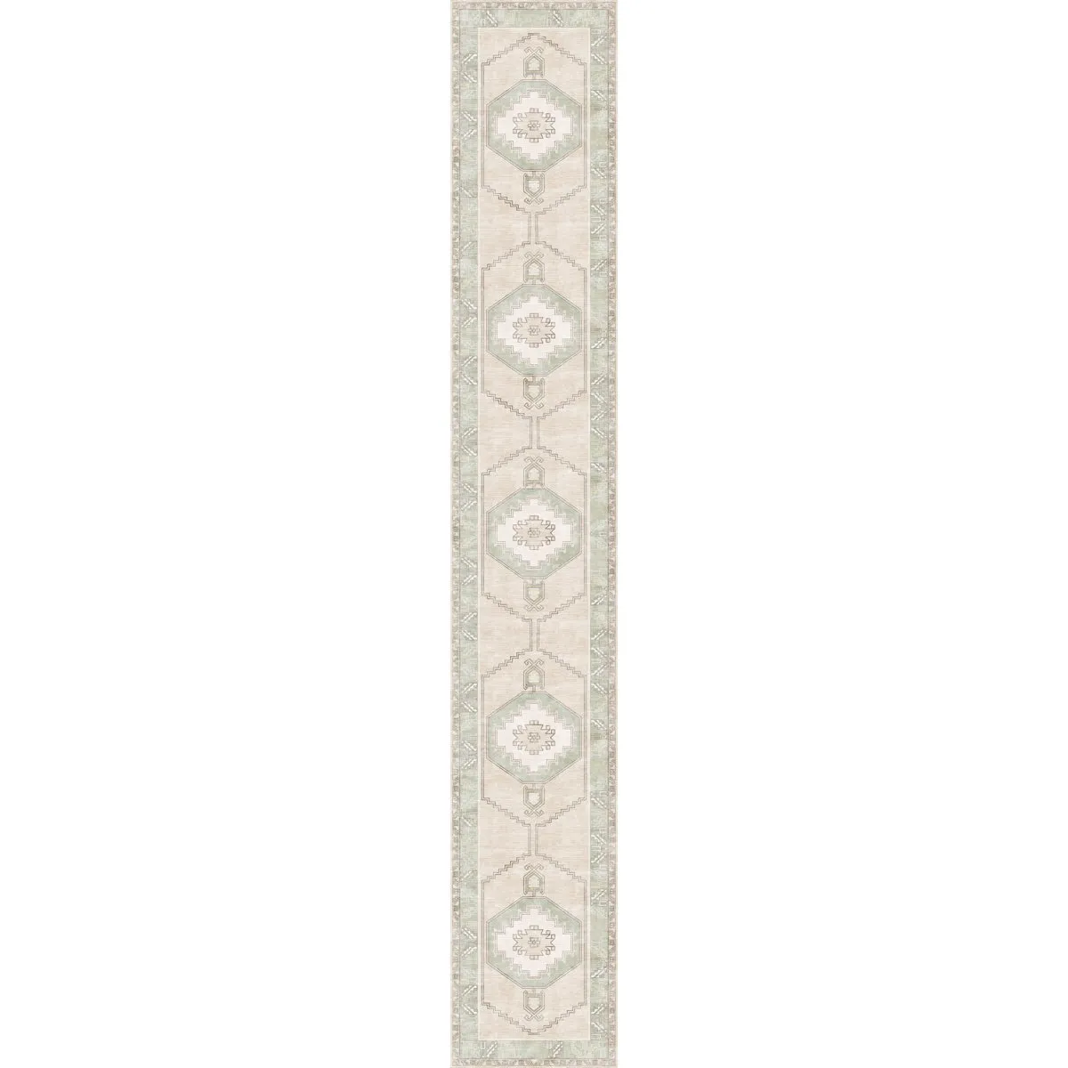 Barbara Light Green Beige Rug