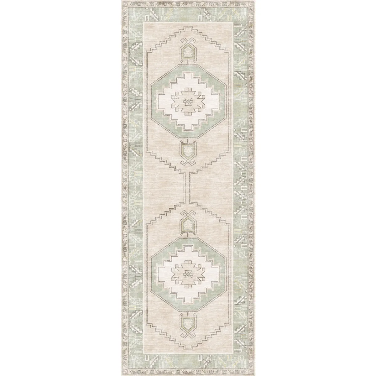 Barbara Light Green Beige Rug