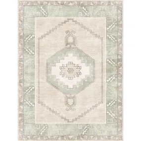 Barbara Light Green Beige Rug