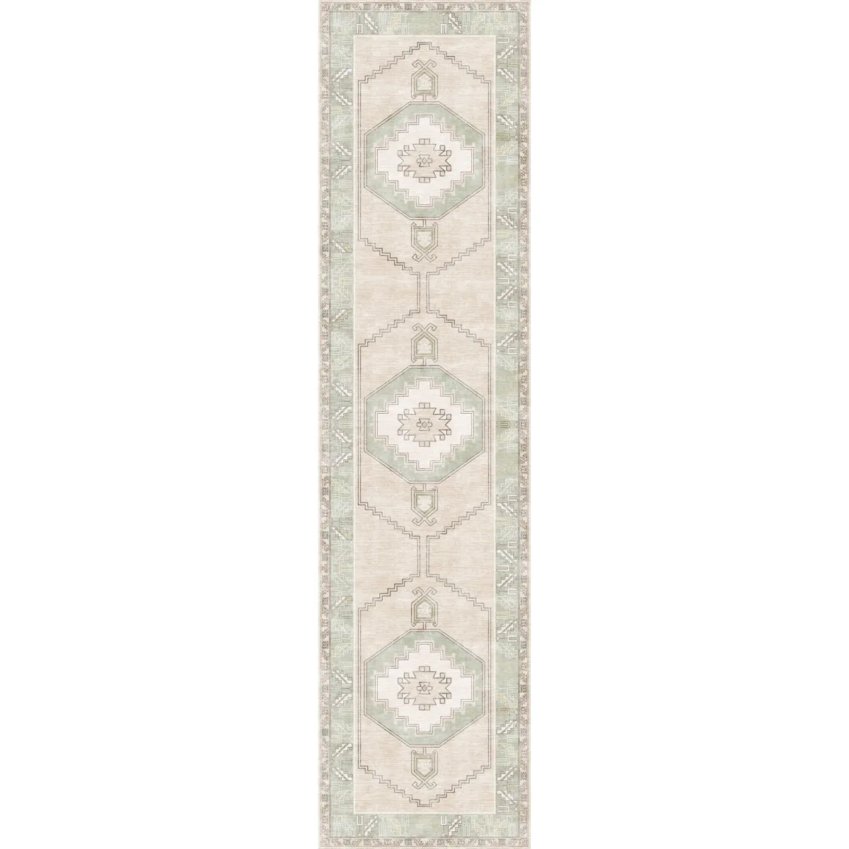 Barbara Light Green Beige Rug