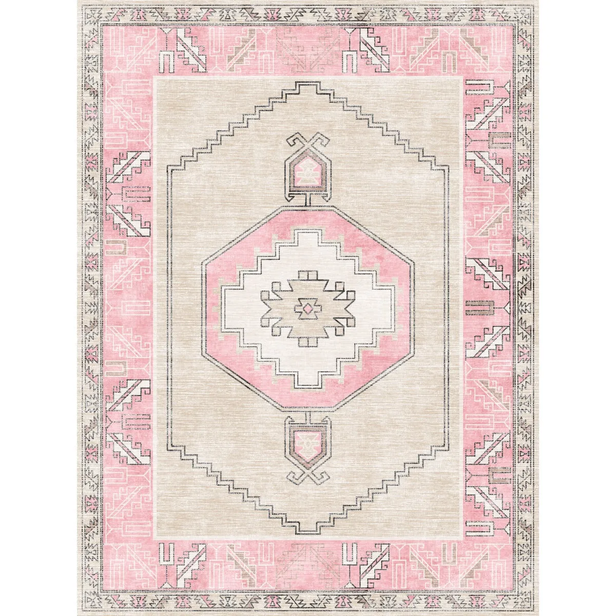 Barbara Pink Beige Rug