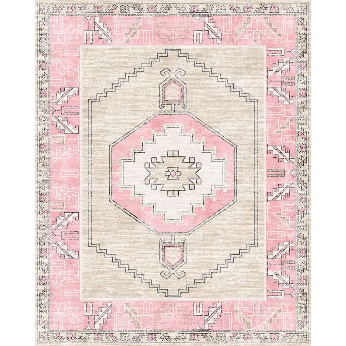 Barbara Pink Beige Rug