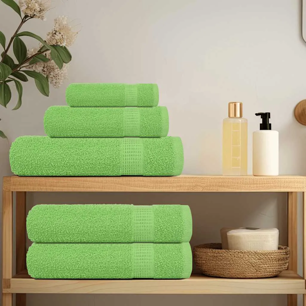 Bath Towels 2 pcs Apple Green 100x150 cm 360 gsm 100% Cotton