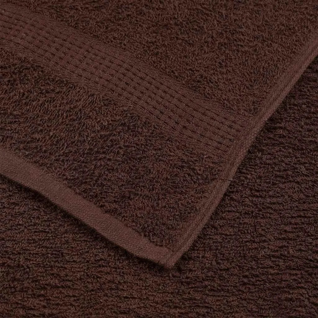 Bath Towels 2 pcs Brown 100x150 cm 360 gsm 100% Cotton