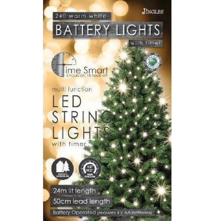 Battery Lights - 240 Bulbs - LED Warm White