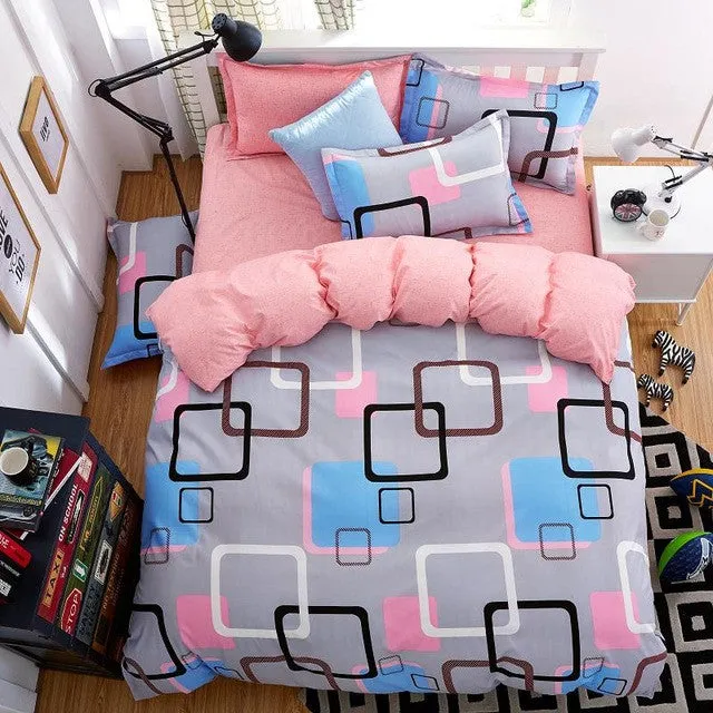 bedding set 5 size Green Spirit bedding set duvet cover set Korean bed sheet  duvet cover  pillowcase pink bed cover  bed linen