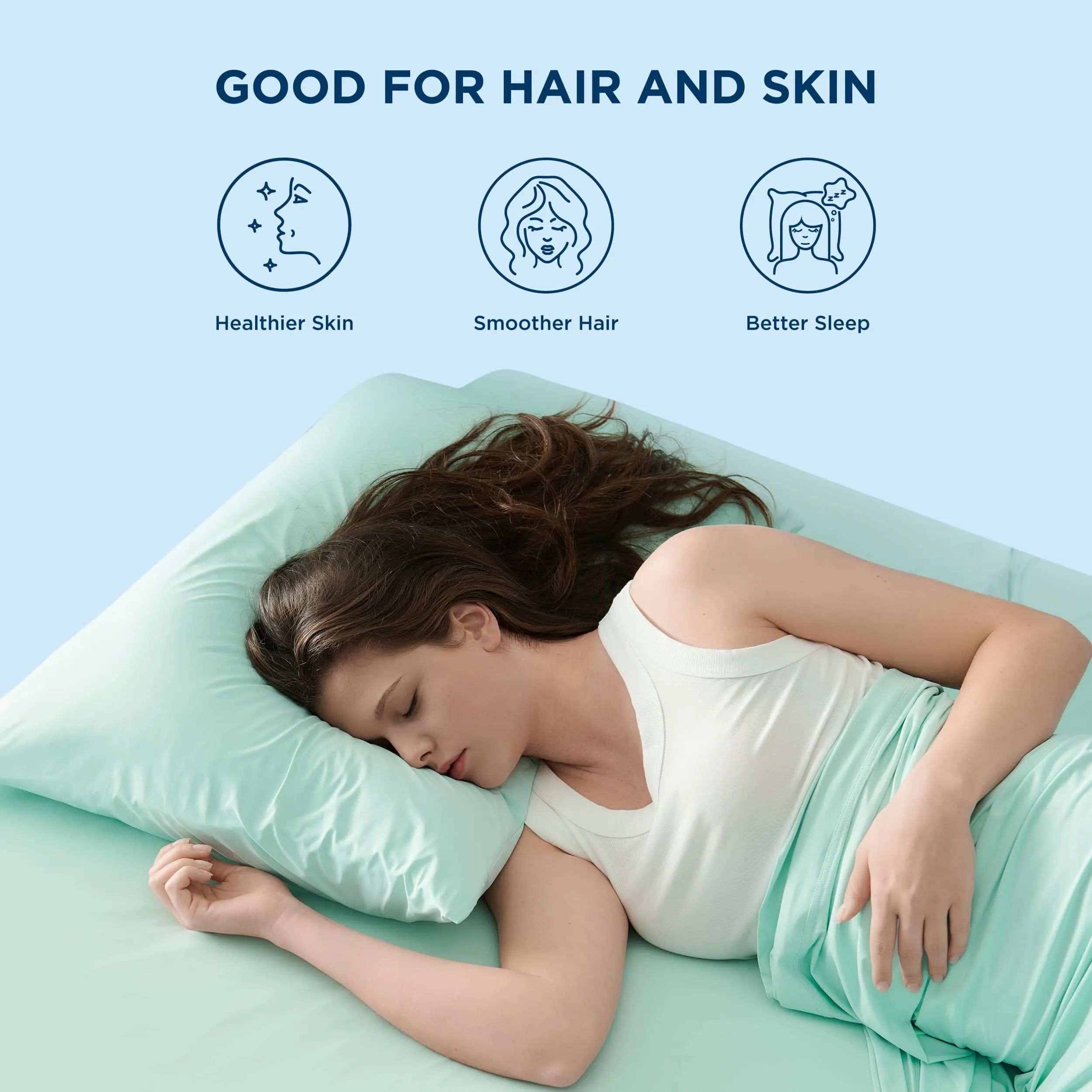 Bedsure Breescape Cooling Pillow Cases for Hot Sleepers