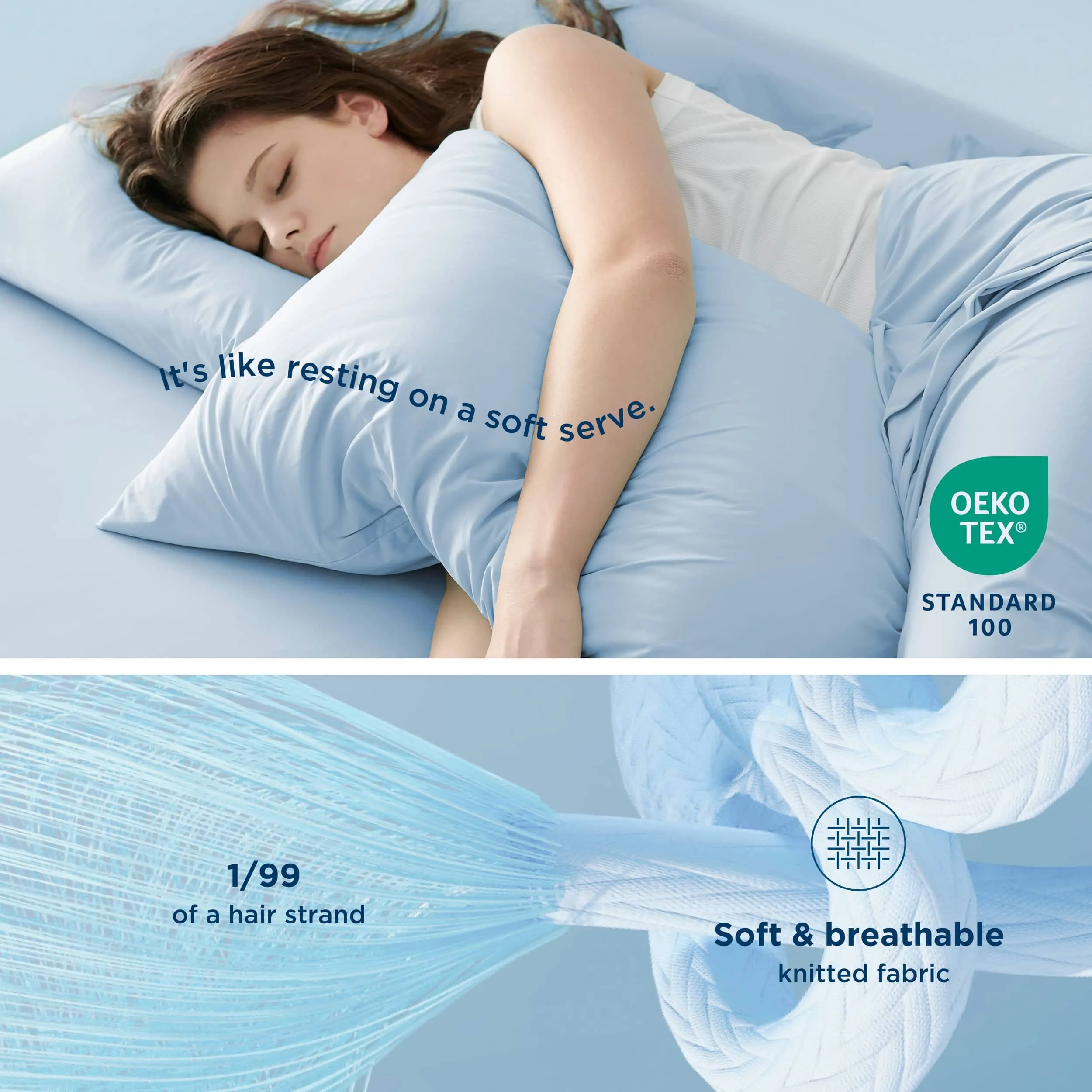 Bedsure Breescape Cooling Pillow Cases for Hot Sleepers