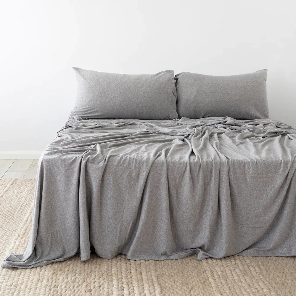 BedT Organica Sheet Set - Grey by Bambury