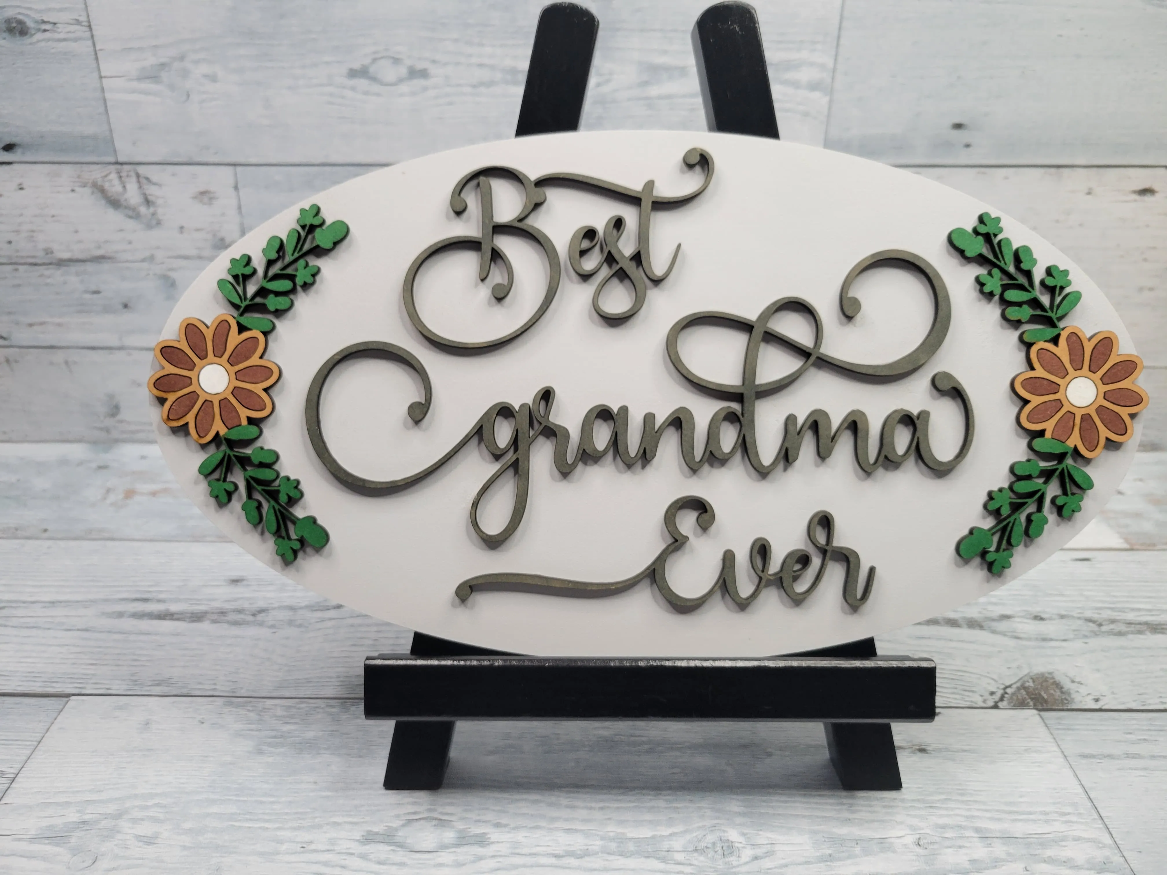 Best Grandma Ever SVG Laser Ready File Glowforge Mother's Day Gifts