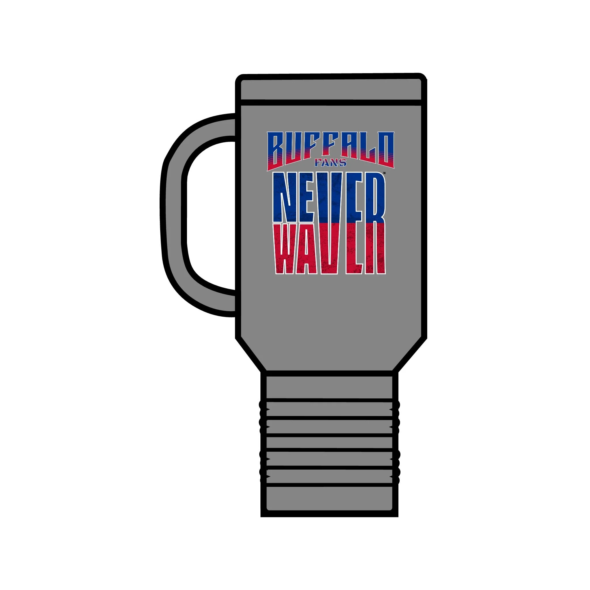 Buffalo Fans Never Waver Insulated Travel Mug, 40oz